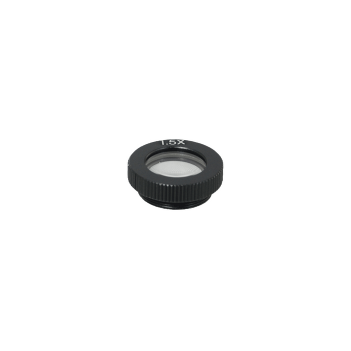 1.5X Semi-Plan Achromatic Microscope Objective Lens Working Distance 60.9mm, SKU MZ02014511, three quarter front view