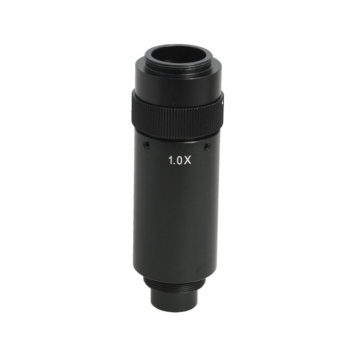 1X Adjustable Microscope Camera Coupler C-Mount Adapter 24mm, SKU MZ02016151, three quarter front view