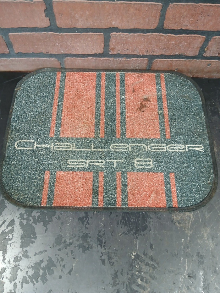 2016 Dodge Challenger SRT8 Custom Red and Black Floor Mat Set