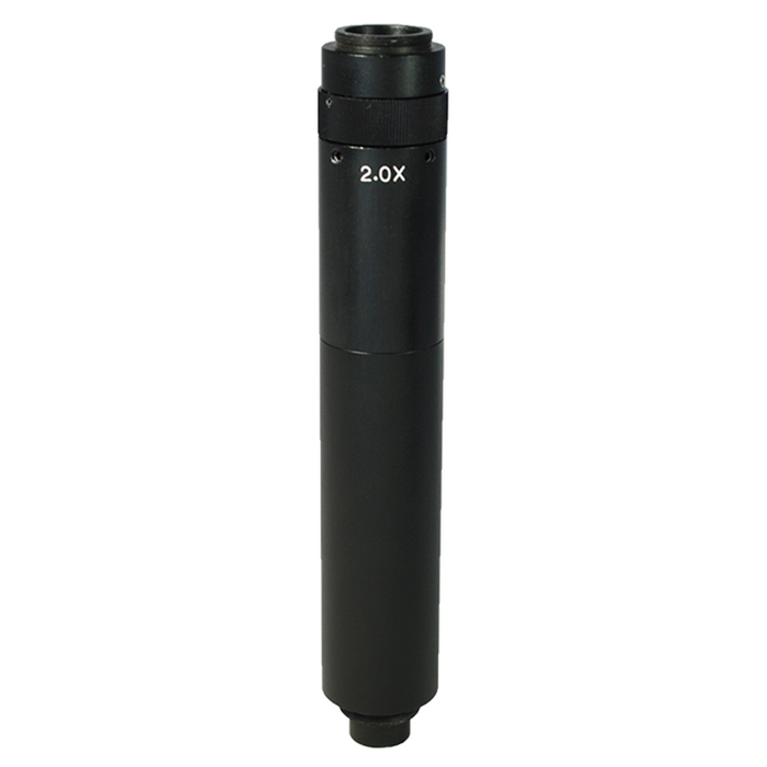 2X Adjustable Microscope Camera Coupler C-Mount Adapter 24mm, SKU MZ02016171, three quarter front view