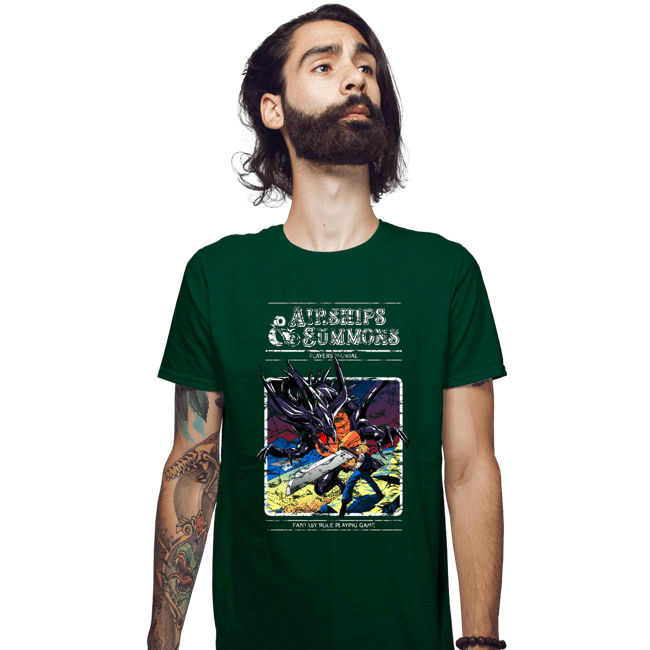 Secret_Shirts Fitted Shirts, Mens / Small / Irish Green Airships & Summons