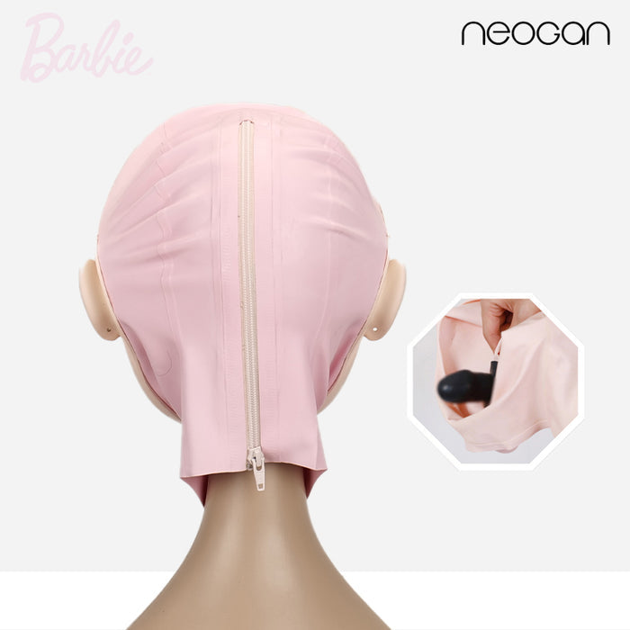 With Pink latex hood / With Gag / M(52-58cm)