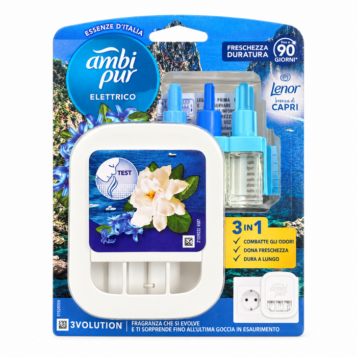 Ambi Pur 3volution Diffusore + Ricarica Lenor Capri