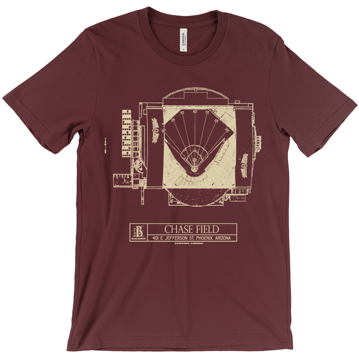 Arizona Diamondbacks - Chase Field (Red) Team Colors T-shirt