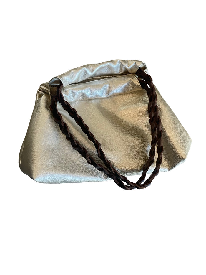 B55 Braided handle shoulder bag