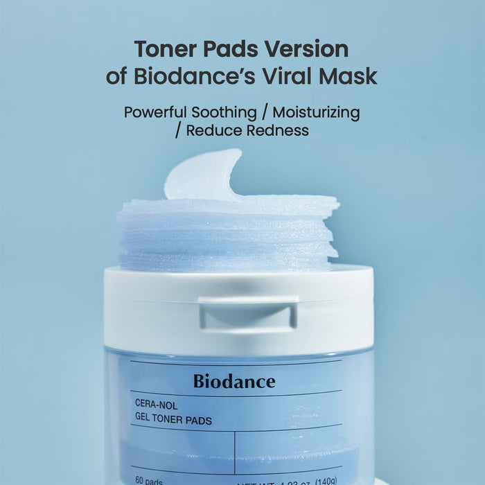 Biodance Hydro Cera-nol Gel Toner Pads 60 pcs