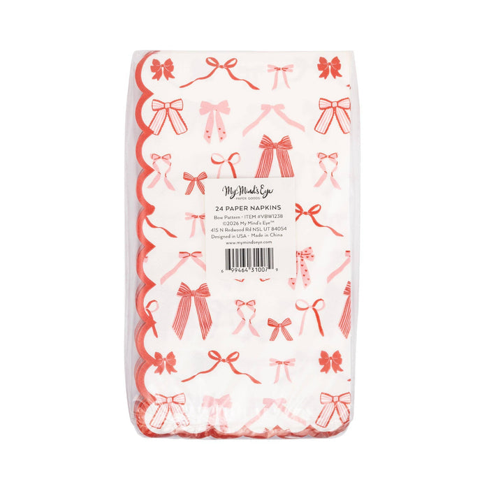 Bow Pattern Dinner Napkin