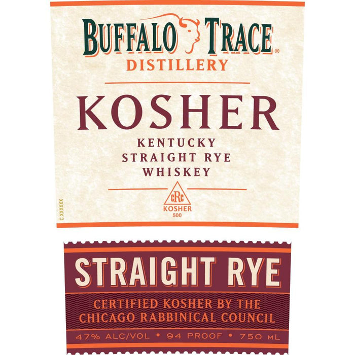 Buffalo Trace Kosher Straight Rye Whiskey Rye Whiskey Buffalo Trace