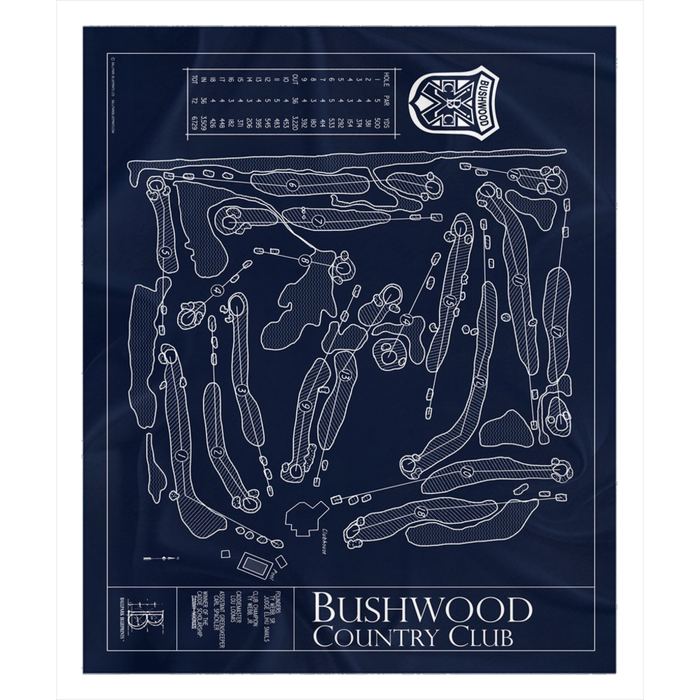 Bushwood Country Club Fleece Sherpa Blanket