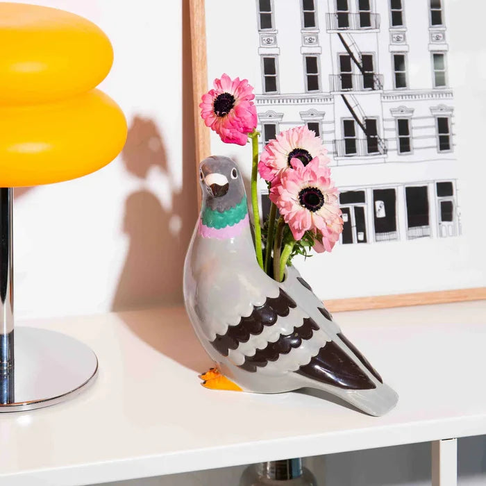 Ceramic Pigeon Vase