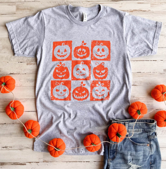 Checkered Pumpkin Tee // ships in about 2 weeks