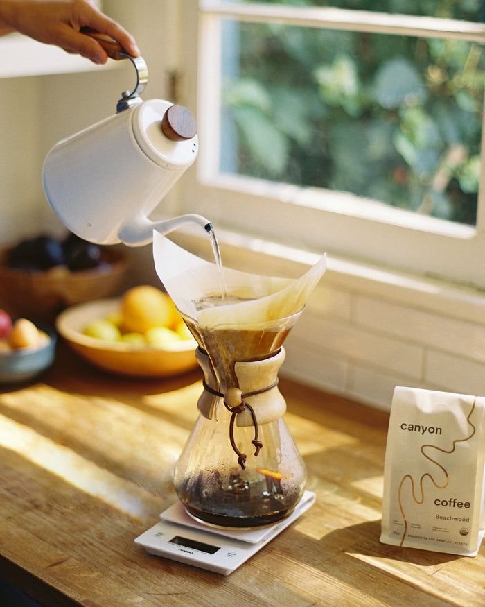 A Chemex Starter Kit as featured by Canyon Coffee