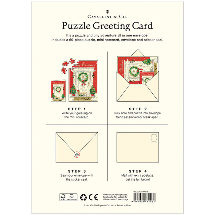 Christmas Home | 60 Piece Greeting Card Jigsaw Puzzle