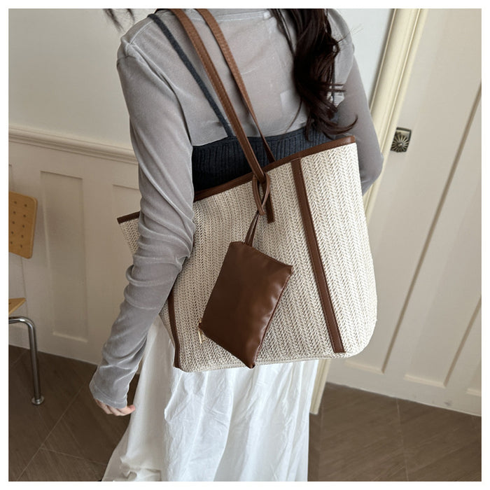 CL1721 - Retro Large-Capacity Lazy Style Tote Bag