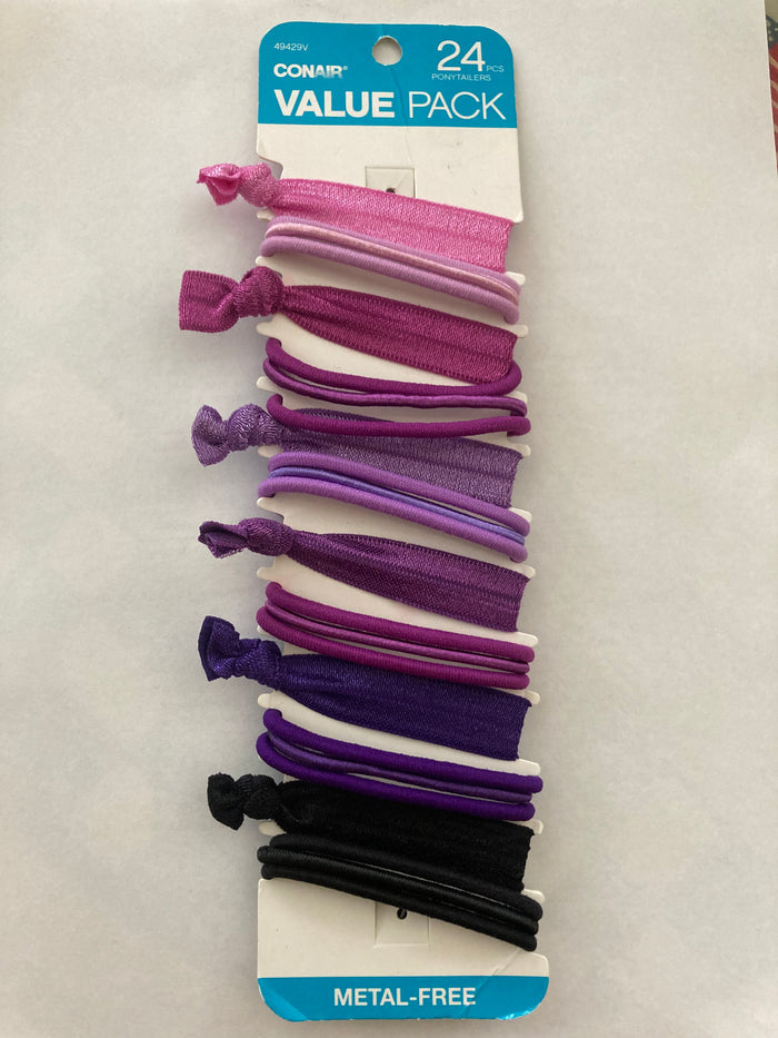 Conair 24 piece Value Pack Hair Ties Hair Elastics