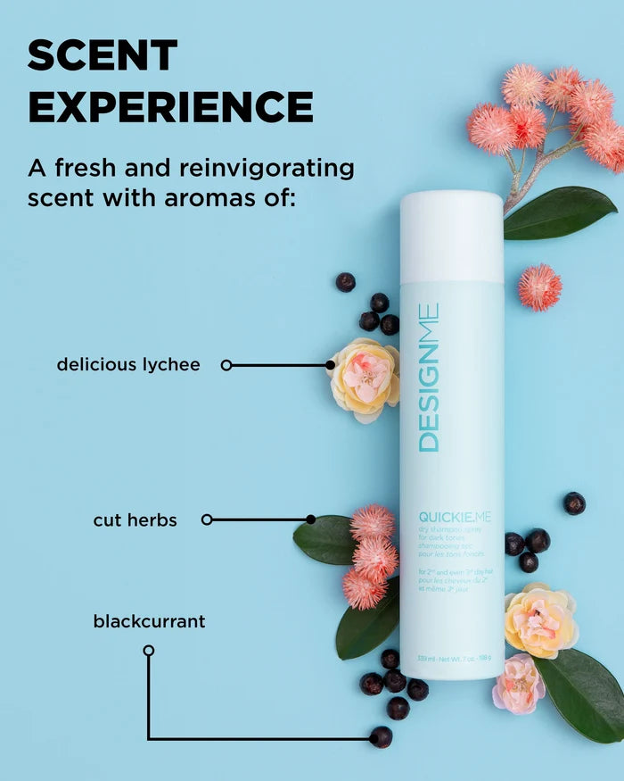 DESIGNME QUICKIE.ME Dry Shampoo for Dark Tones 339ml
