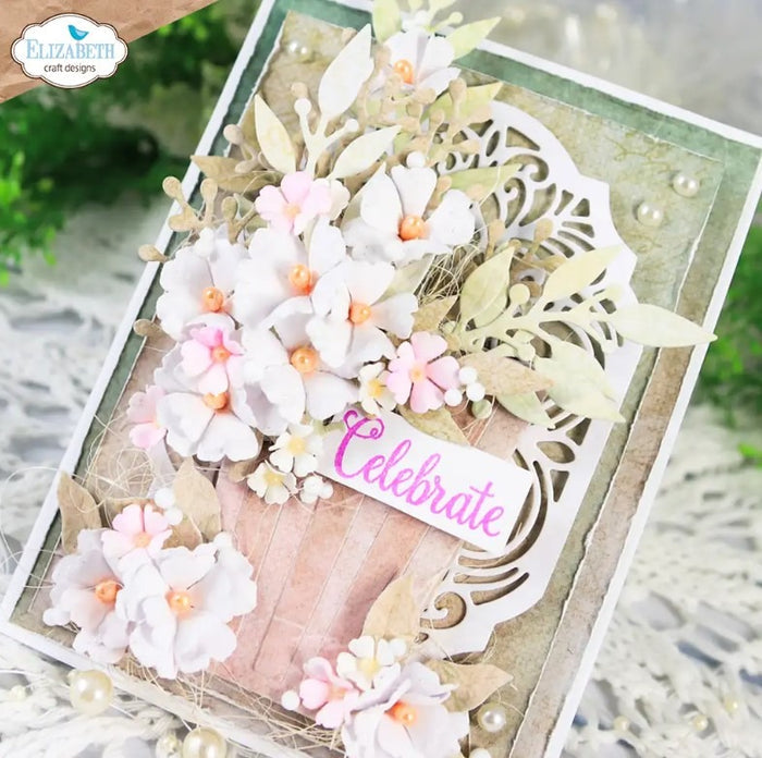 4 sizes of elegant 3D cherry blossoms, perfect for adding depth and layers to your floral designs. Available at Embeillish Away located in Bowmanville Ontario Canada. Example by brand ambassador.