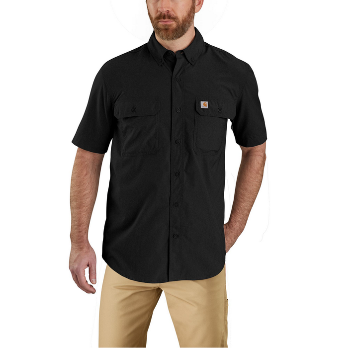 Force Relaxed Fit Lightweight Short-Sleeve Shirt - N04-Black | Carhartt 105292