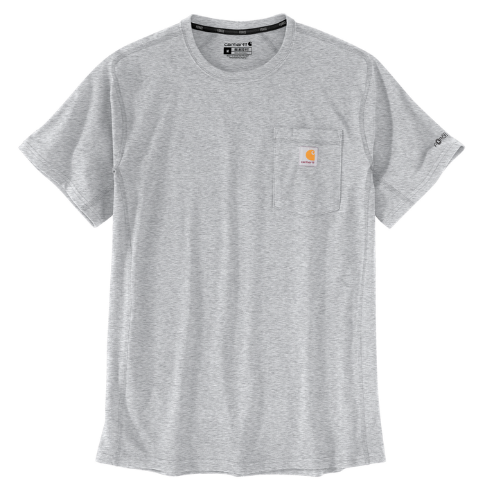 Force Relaxed Fit Midweight Short-Sleeve Pocket T-Shirt - HGY-Heather Grey | Carhartt 106652