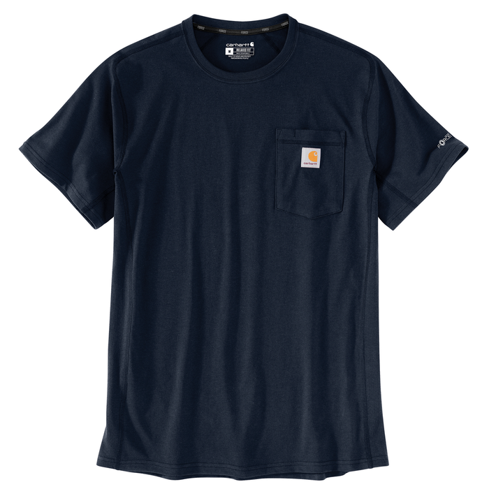 Force Relaxed Fit Midweight Short-Sleeve Pocket T-Shirt - I26-Navy | Carhartt 106652