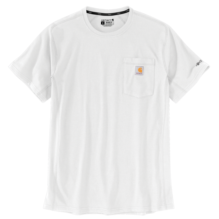 Force Relaxed Fit Midweight Short-Sleeve Pocket T-Shirt - WHT-White | Carhartt 106652