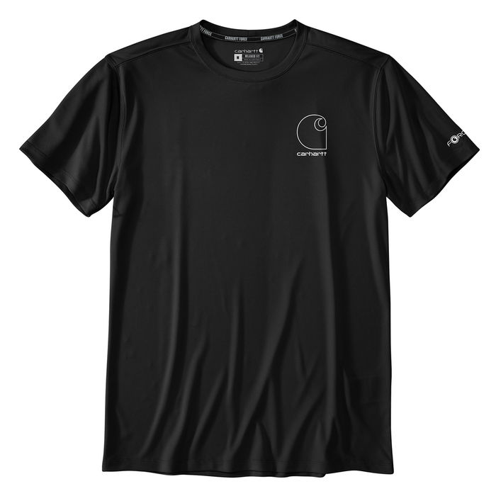 Force Sun Defender™ Lightweight Short-Sleeve Logo Graphic T-Shirt - BLK-Black | Carhartt 106163
