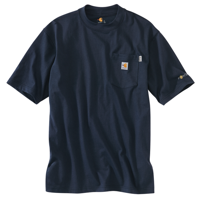 FR FORCE COTTON SHORT SLEEVE T-SHIRT - 410-Dark Navy | Carhartt 100234