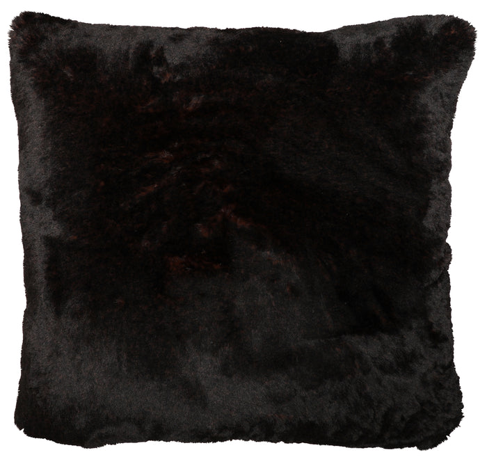 French Roast Faux Fur Euro Sham - 26"x26"