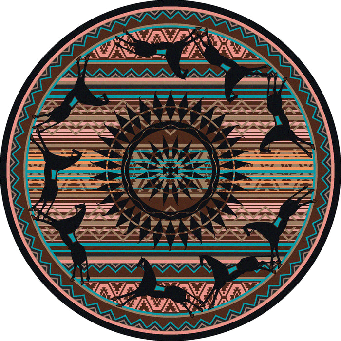 Image of an area rug, Ghost Rider - Turquoise