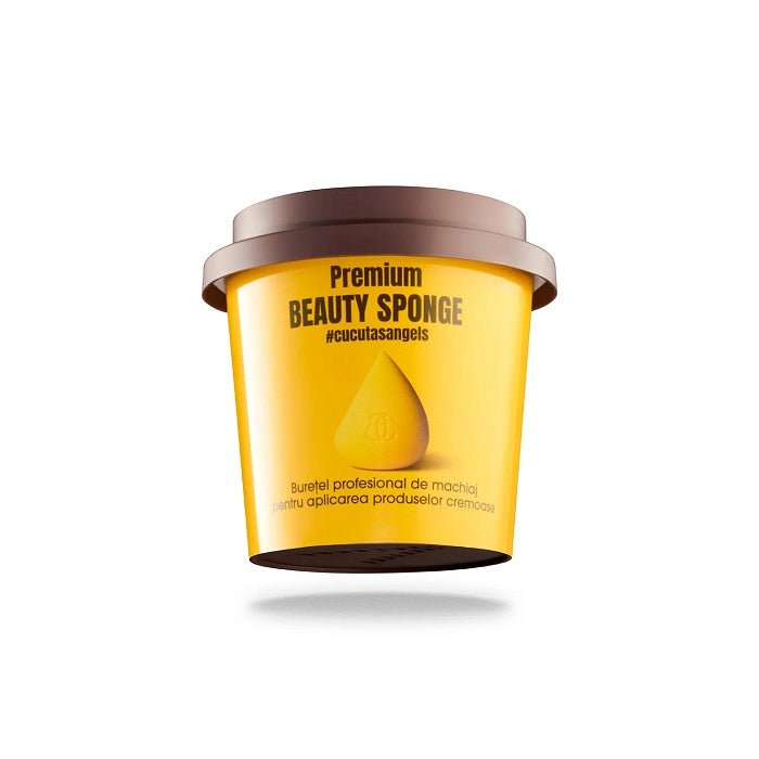 GLAMSQUAD PRO SPONGE YELLOW - Buretel De Machiaj Profesional - skinseen.ro