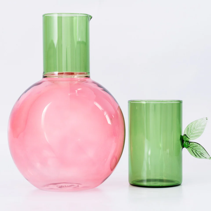 Glass Cherry Carafe
