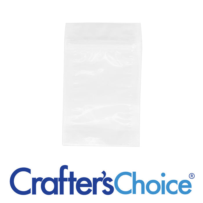 Heat Seal Zip Pouch: 3" x 5" Clear