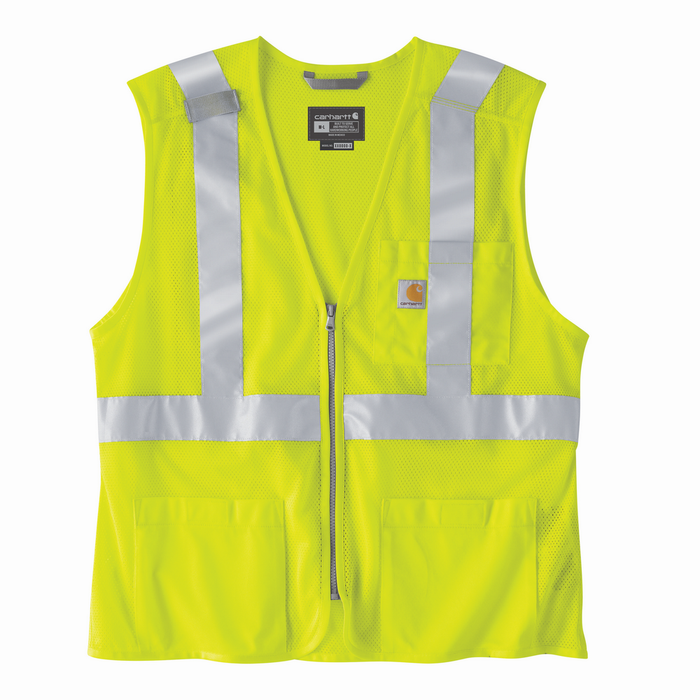 High-Visibility Mesh Multi-Pocket Class 2 Vest - BLM-Brite Lime | Carhartt 106171
