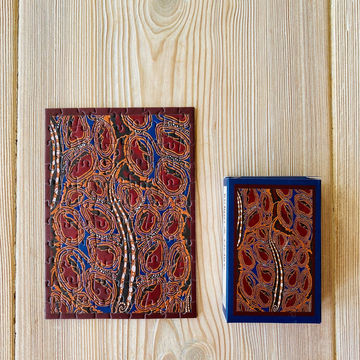 Indigo & Ochre | 99 Piece Jigsaw Puzzle