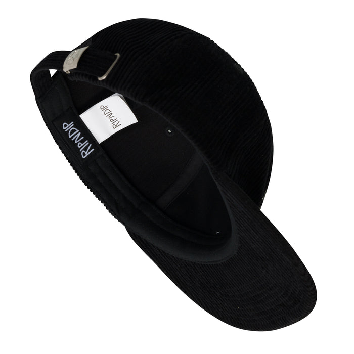 RIPNDIP Kinetic Field 6 Panel Corduroy Strapback (Black)