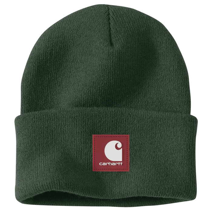 Knit Rubber Patch Beanie - GF8-Mountain View | Carhartt 106920