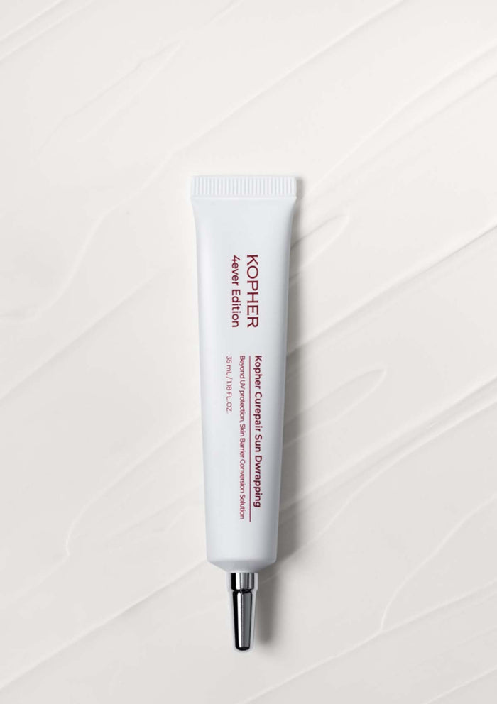 Kopher cosmetic tube on a white background
