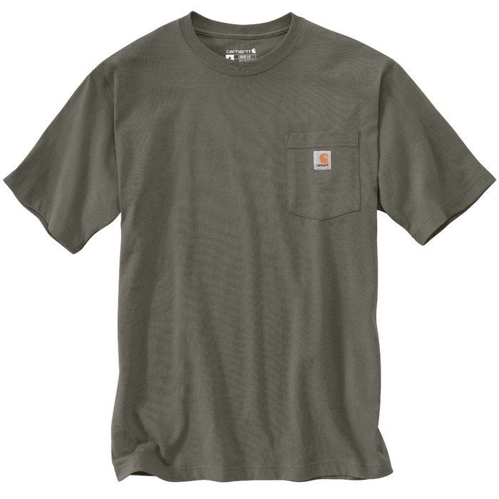 Loose Fit Heavyweight Short-Sleeve Pocket T-Shirt - DOV-Dusty Olive | Carhartt K87