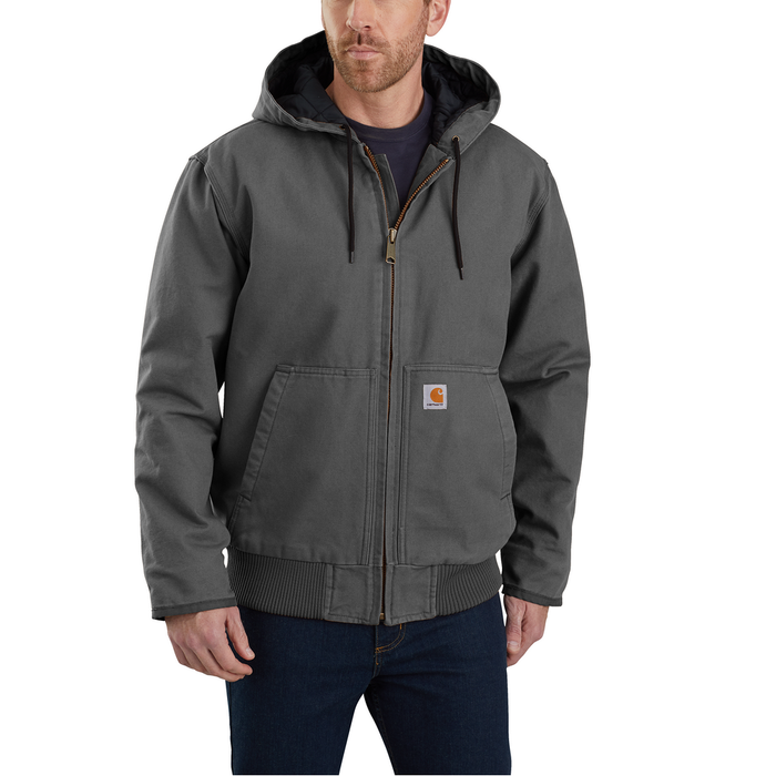 Loose Fit Washed Duck Insulated Active Jacket - GVL-Gravel | Carhartt 104050
