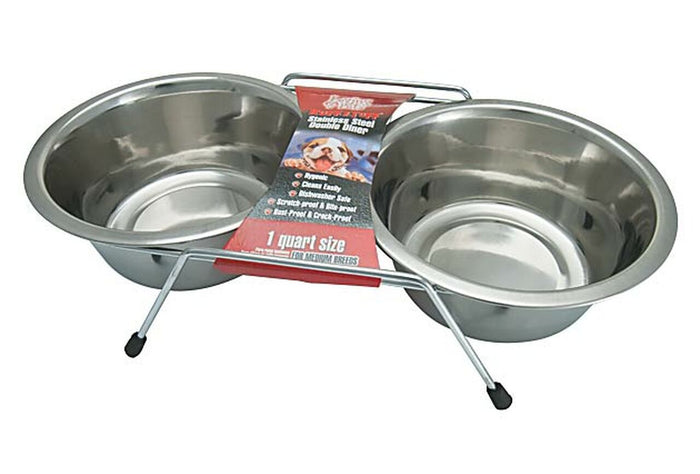 Loving Pets Ruff N' Tuff Dog Double Diner