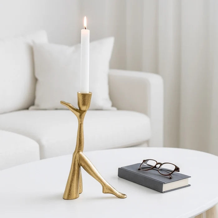 Metal Legs Taper Candle Holder