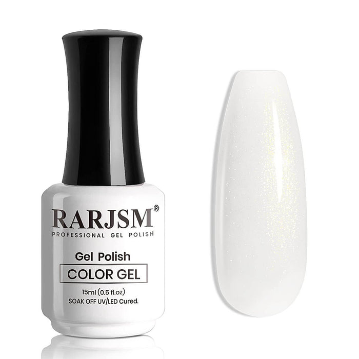 RARJSM ® Milky White Shimmer Gel Nail Polish 15ml #531
