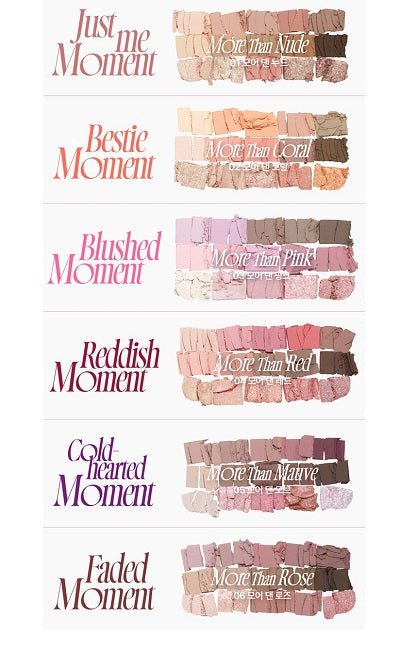 MORE MOOD EYESHADOW PALETTE 06 MORE THAN ROSE - Paleta Farduri De Pleoape 15 Culori - skinseen.ro
