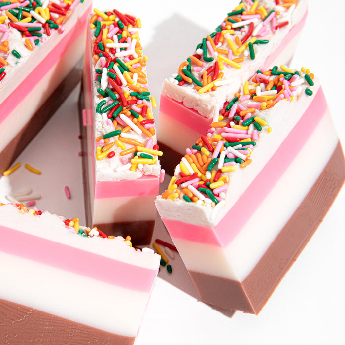 Neapolitan Ice Cream Loaf Soap Kit