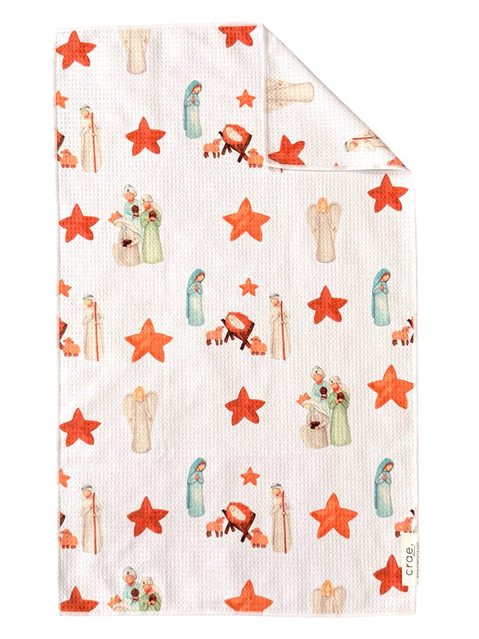 O Holy Night: Double-Sided Hand Towel