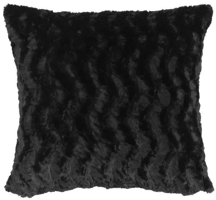 Obsidian Faux Fur Euro Sham - 26"x26"