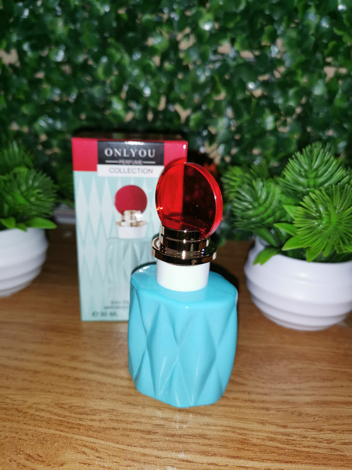 Onlyou Blue Bottle Red Dot Lid