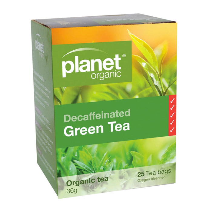 PLANET ORGANIC Herbal Decaffeinated Green Tea 25 Bags - L'Organic