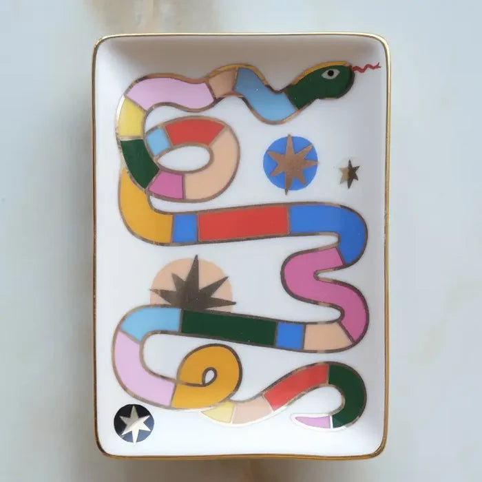 Porcelain Snake Tray