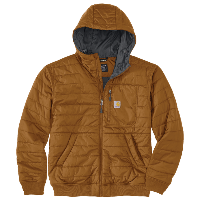 Rain Defender® Relaxed Fit Lightweight Insulated Hooded Jacket - BRN-Carhartt Brown | Carhartt 106543